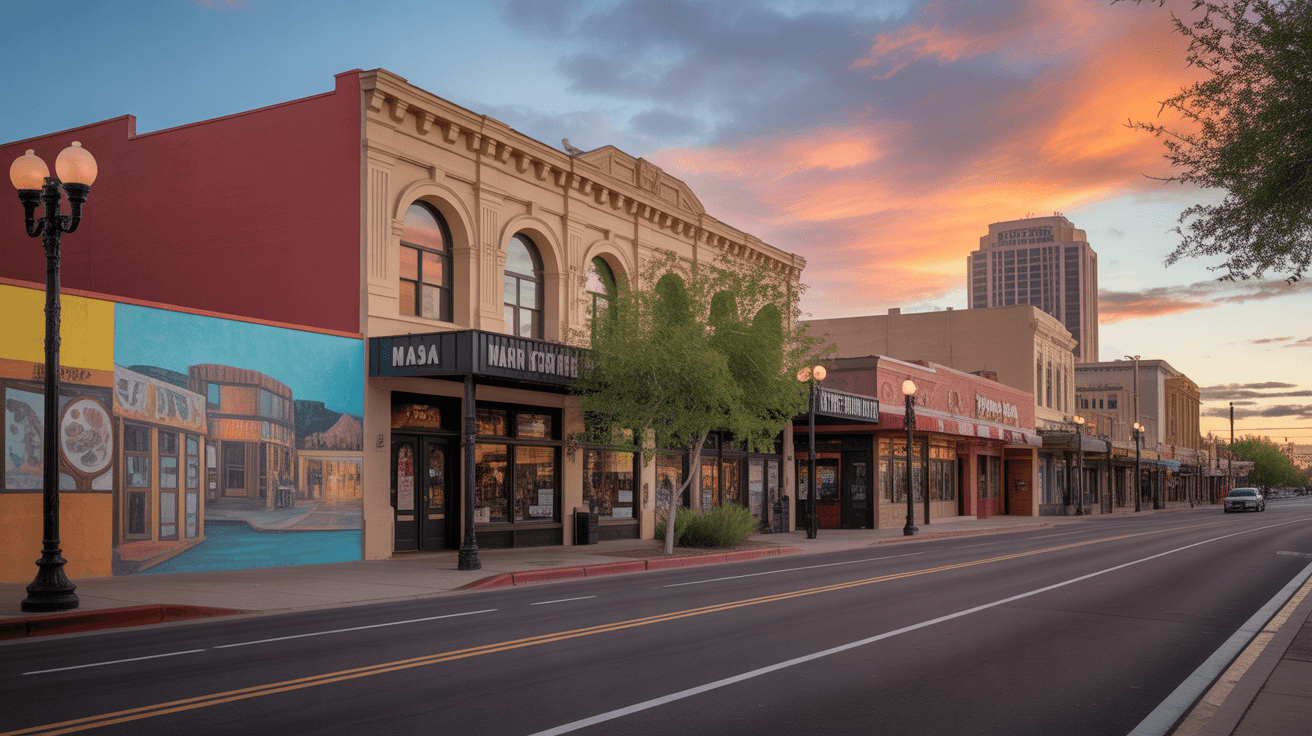 Downtown Mesa landscape